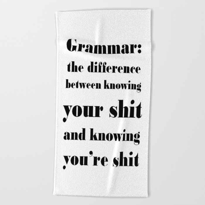 grammar the difference between