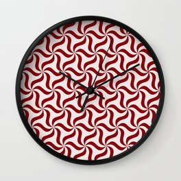 Melted Peppermint Wall Clock