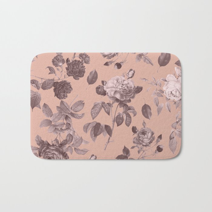 Floral Garden Design Patterns Bath Mat