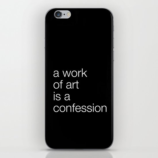 work of art black iPhone & iPod Skin
