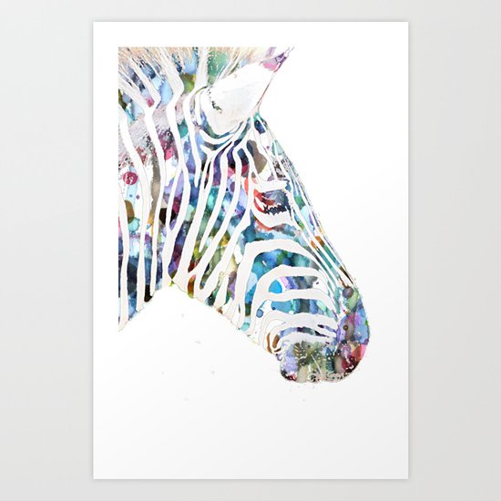 Zebra Art Print