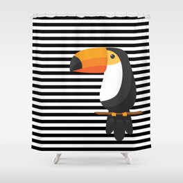 TOUCAN tropical toucans Shower Curtain