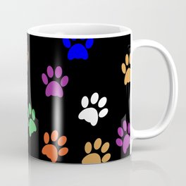 Colorful Paw Prints Coffee Mug