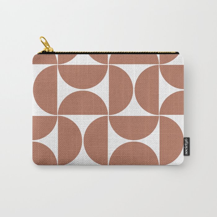 Skin tone mid century modern geometric shapes Carry-All Pouch