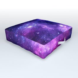 Purple Blue Galaxy Nebula Outdoor Floor Cushion