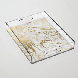 Gold marble Acrylic Tray