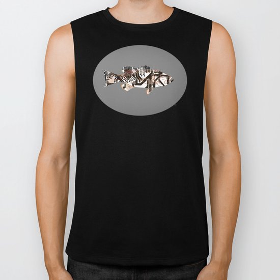 Digital Fish 2 Biker Tank