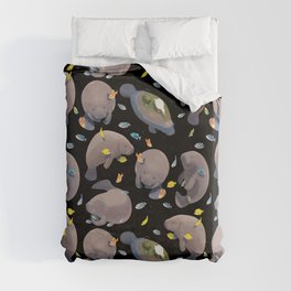 All-Over Adorable Manatee Print Duvet Cover