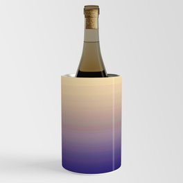 Modern navy blue purple lavender ivory ombre Wine Chiller