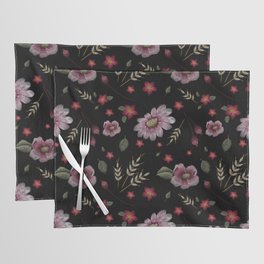 Embroidered Boho Floral Placemat