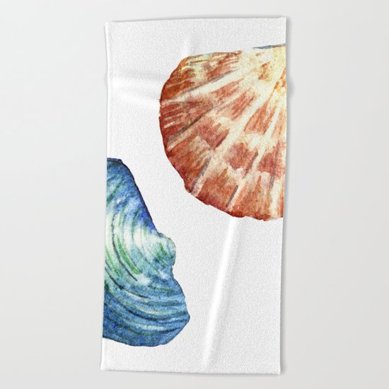 Colorful Shells Beach Towel