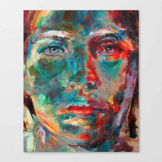 Face in Saturated Color's 2 Canvas Print