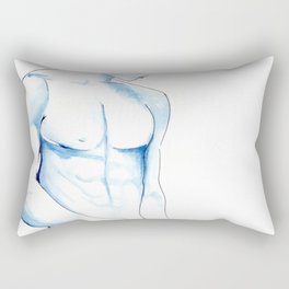 Sir: In Blue Rectangular Pillow