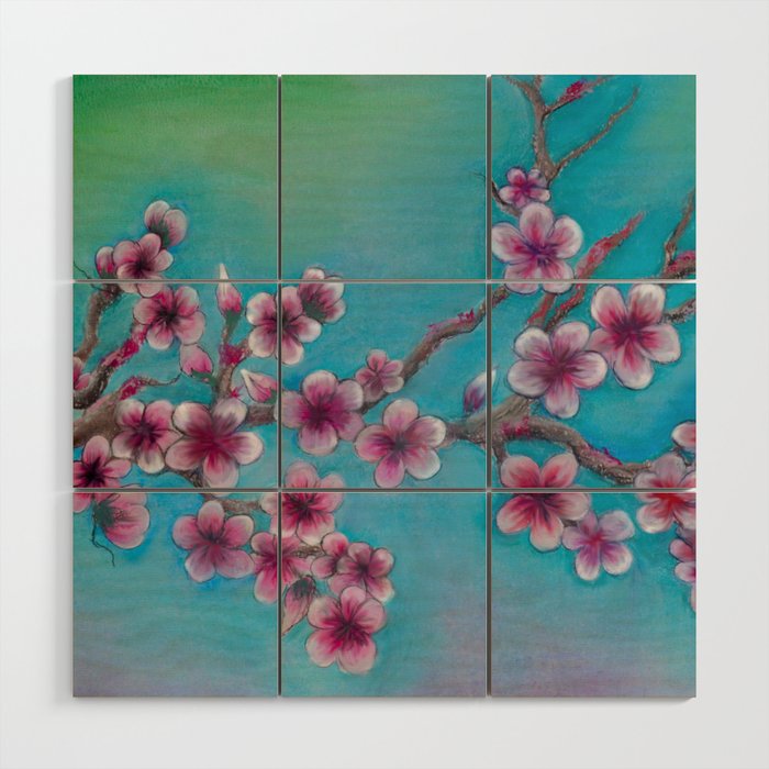 cherry blossom Wood Wall Art
