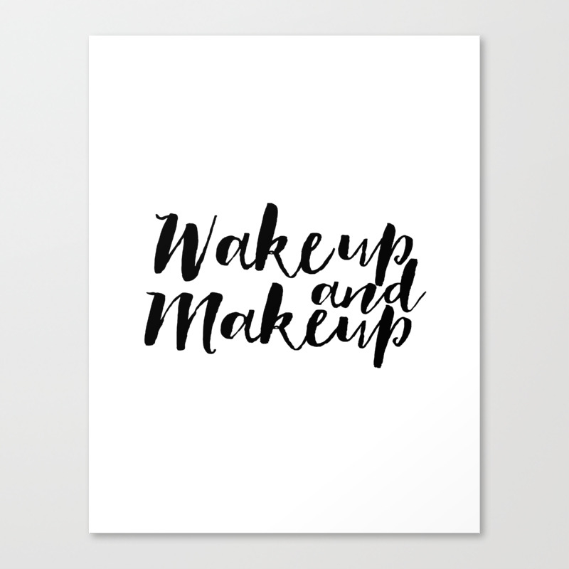 Wake Up And Makeup Makeup Print Fashion Wall Art Girls Room Decor