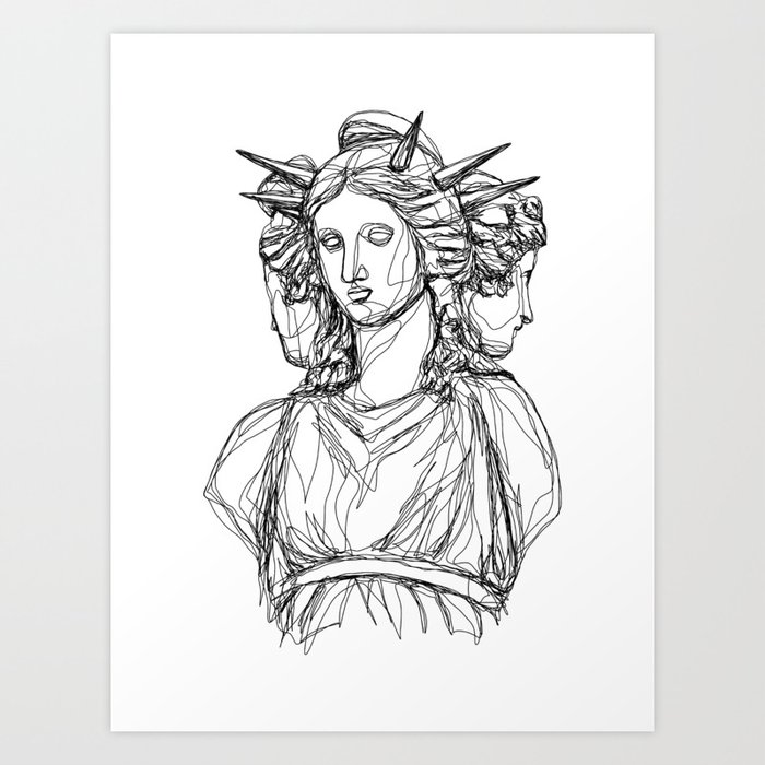 Hekate Greek Goddess Art Print