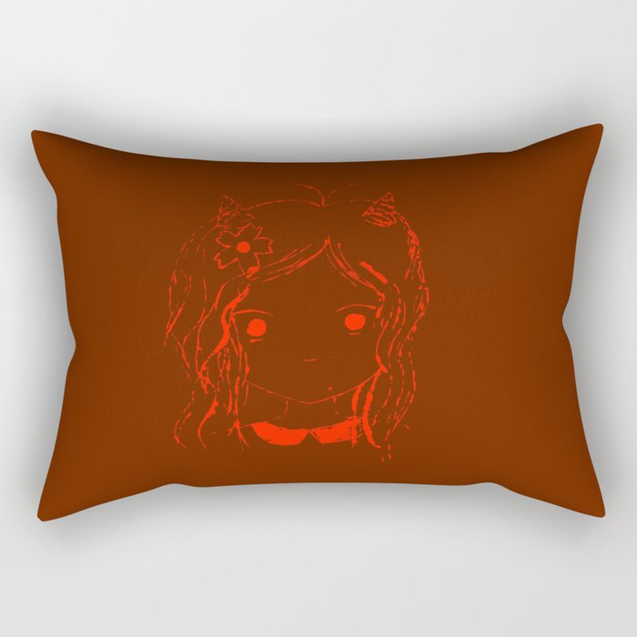 Burnt Orange Rectangular Pillow