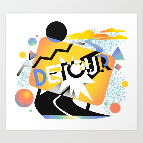 Detour Art Print