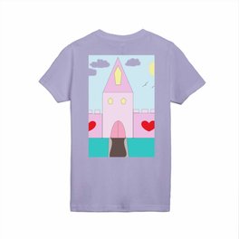 Pink Castle Kids T Shirt | Drawing, Castle, Pinkcastle, Princesscastle, Children, Digital 