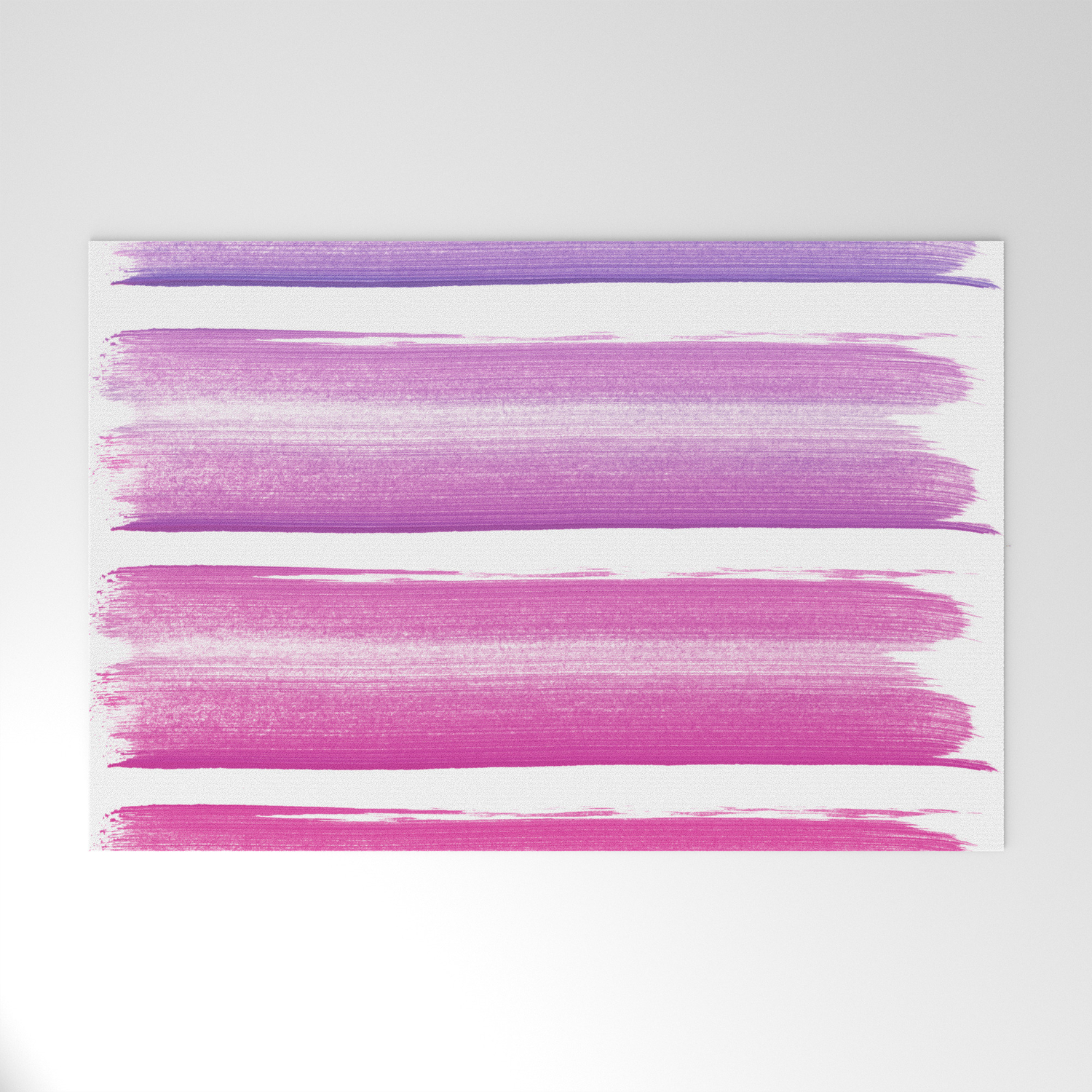 Simply Hand Painted Pink And Magenta Stripes On White Background 2