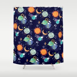SPACE Shower Curtain