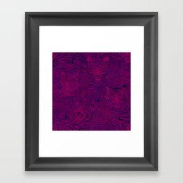 Year of the Neon Tiger Framed Art Print