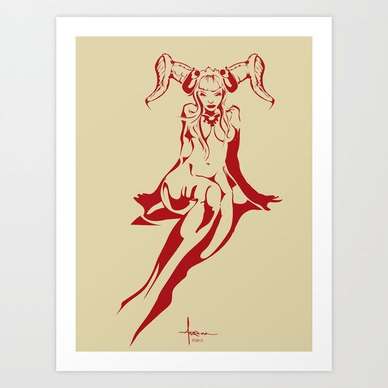 CUERNOS Art Print
