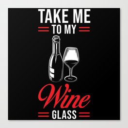 Red Wine funny Wine Canvas Print