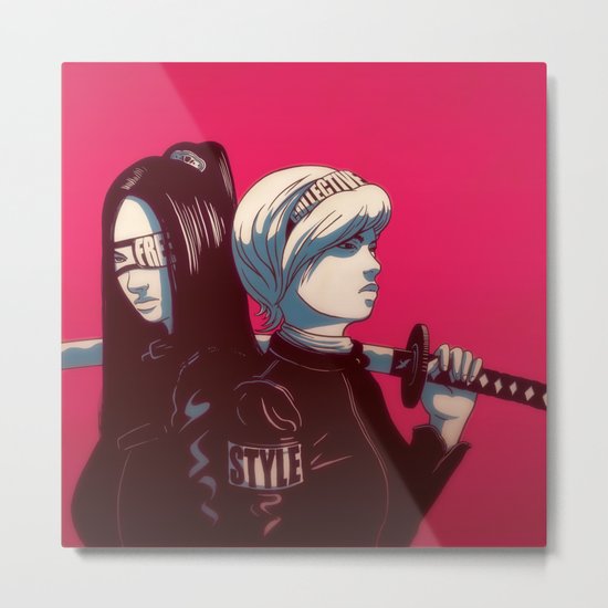 FreeStyle Collective Chicks Metal Print