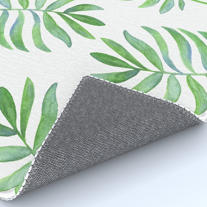 Tropical Palm Leaf Rug by hellomonday | Society6