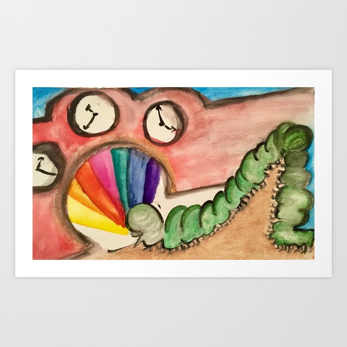 Centopeia Time Travel Art Print By Janiekittyranger Society6