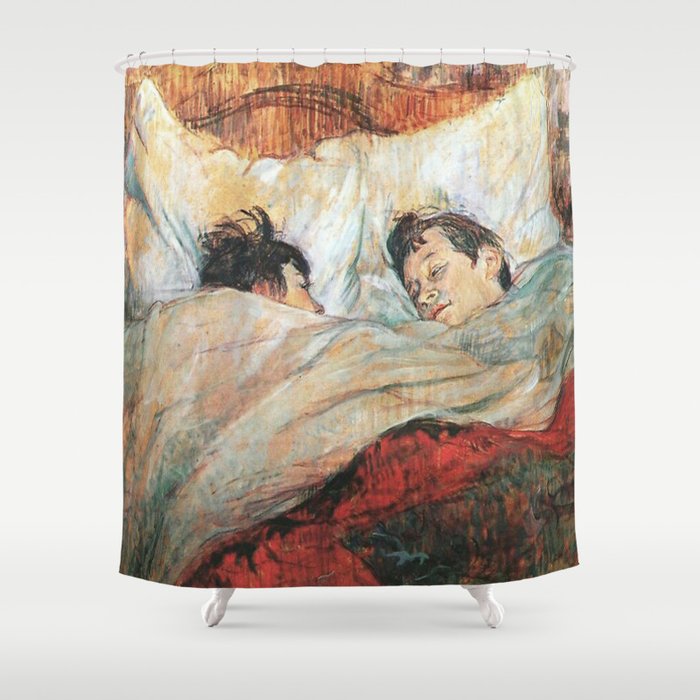 Henri de Toulouse-Lautrec - The Bed Shower Curtain