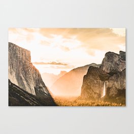 Yosemite Valley Burn - Sunrise Canvas Print