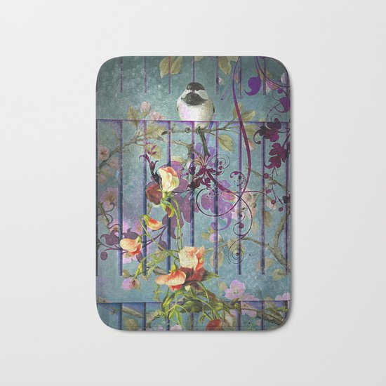 Over the garden gate Bath Mat