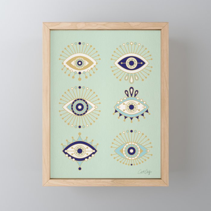 Evil Eye Collection Framed Mini Art Print