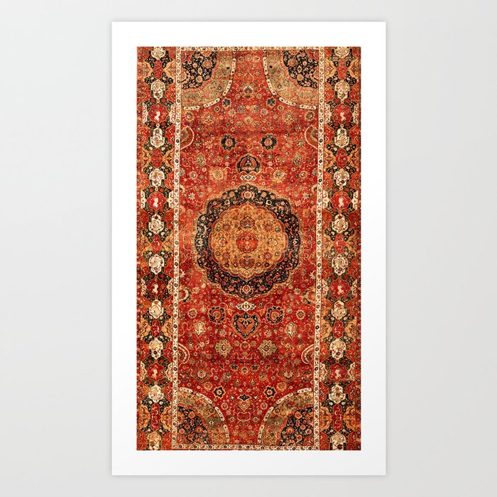 Seley 16th Century Antique Persian Carpet Print Kunstdrucke Seley 16th Century Antique Persian Carpet Print Kunstdrucke