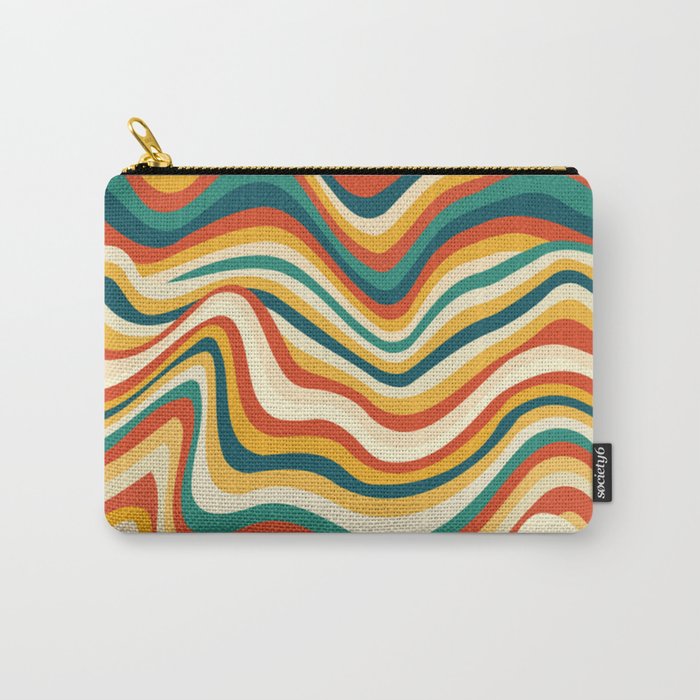 Retro Paint Pattern Carry-All Pouch