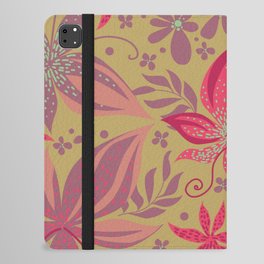 Tropical Colorful Seamless Pattern iPad Folio Case