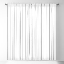 White And Black Pinstripes Lines Stripes Minimalist Stripe Line Drawing Blackout Curtain