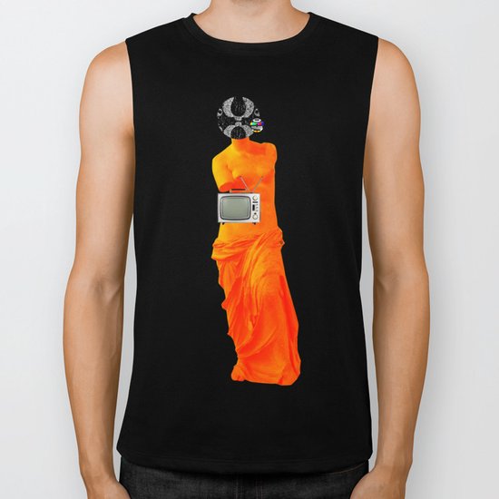 Statue Life TV · Oranje Biker Tank