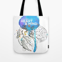 Art Coordinates Heart and Mind Tote Bag