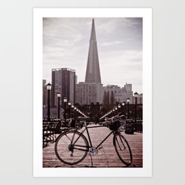 San Francisco Bike Art Print