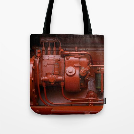 Red Tractor motor Tote Bag