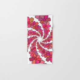PINK Flower Kaleidoscope Hand & Bath Towel