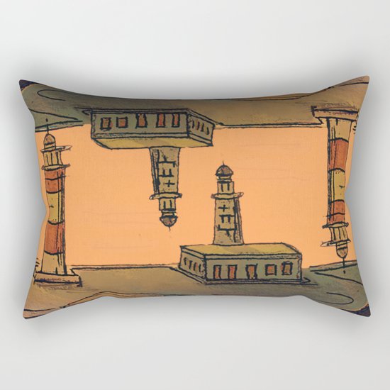 In Love with the Sea / Lighthouses Fuencaliente Rectangular Pillow