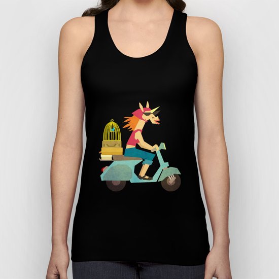 Enjoy the Ride Unicorn Unisex Tank Top