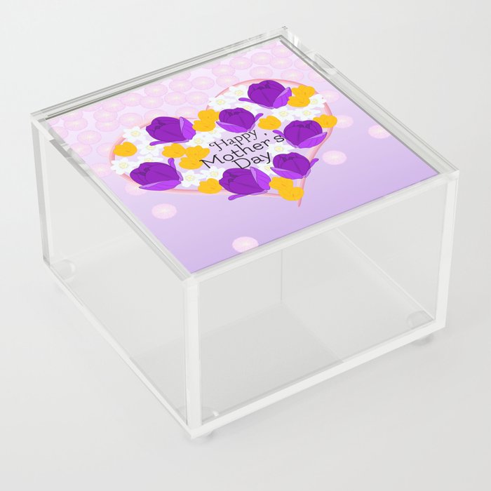 Mother's Day Tulips by Designed by Liv Acrylic Box