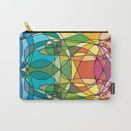 Abstract Curves #4 - Butter Fly Carry-All Pouch