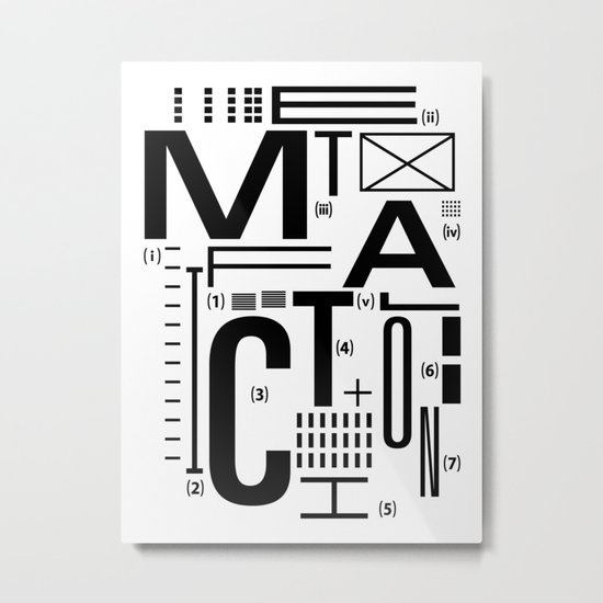 METAL FICTION Metal Print
