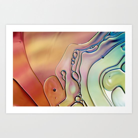 Rainbow Swirls Art Print